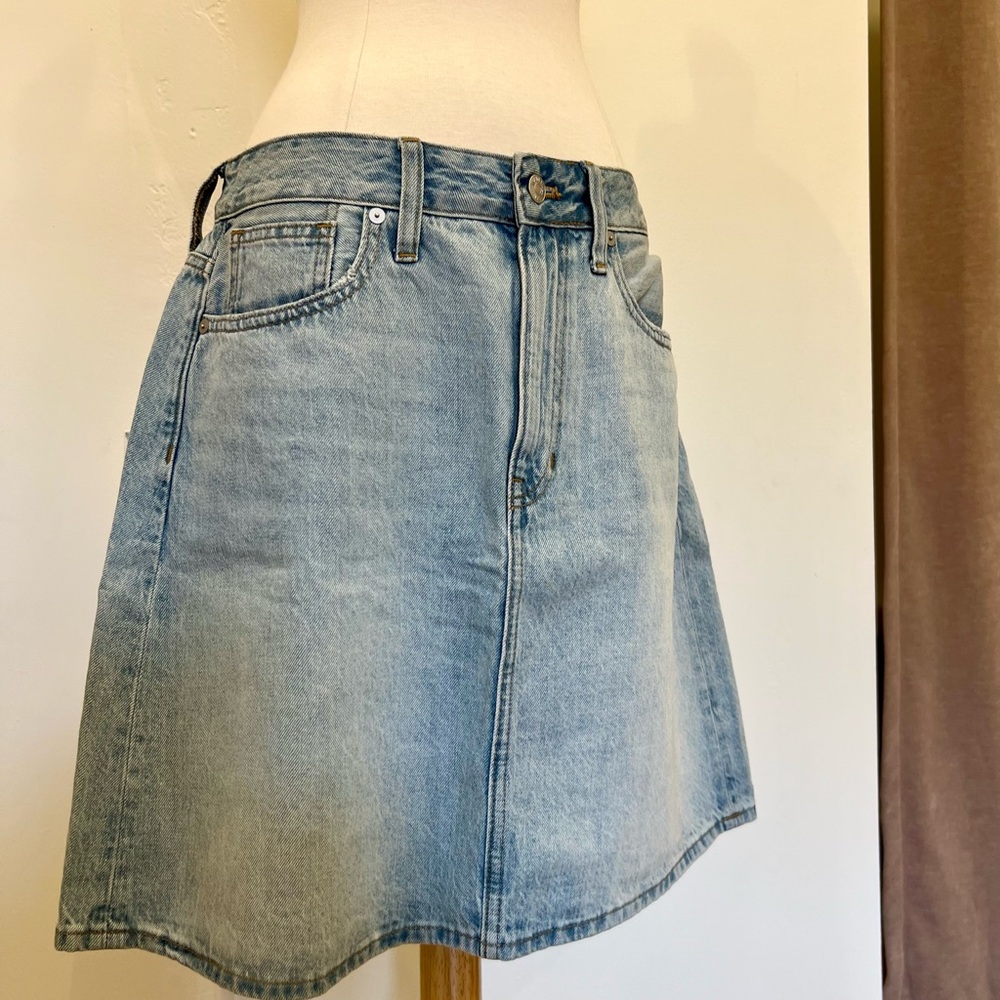 Madewell A-Line Denim Skirt